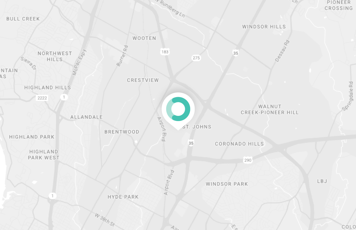 Map of 305 E Huntland Dr. Suite 400J, Austin, TX 78752