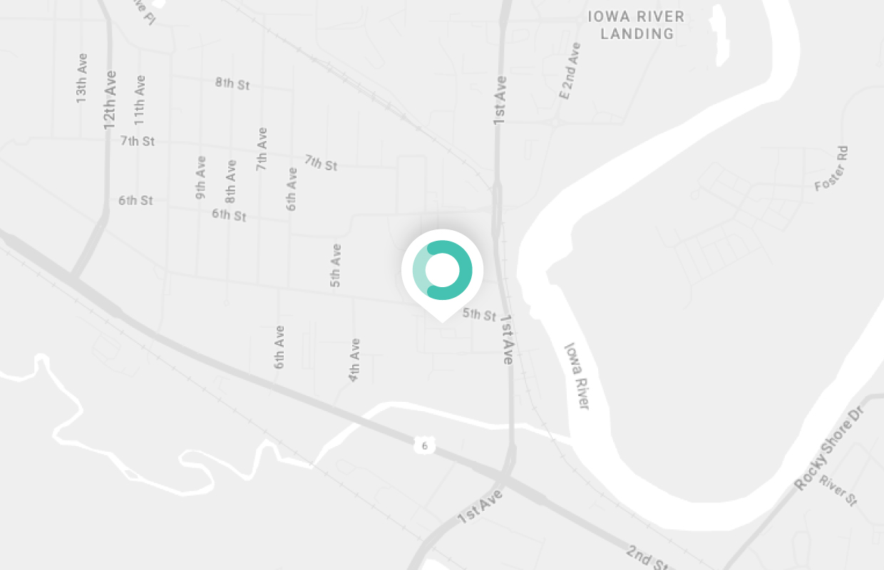 Map of 210 5th St, Suite 103, Coralville, IA 52241